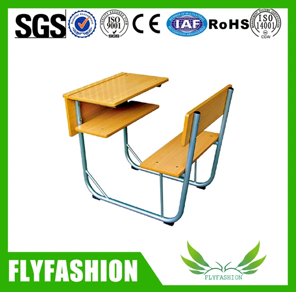 El bastidor de metal de alta calidad de la Escuela de madera escritorio y silla (SF-89S)