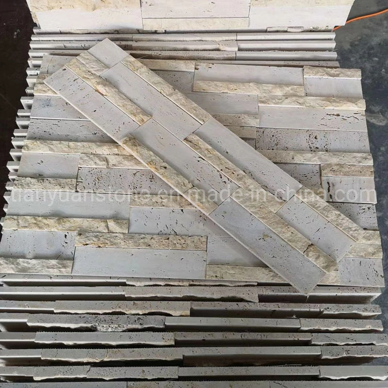 Sunny Beige Marble and Antacid Classic Ledge Culture Stone Feature Wall