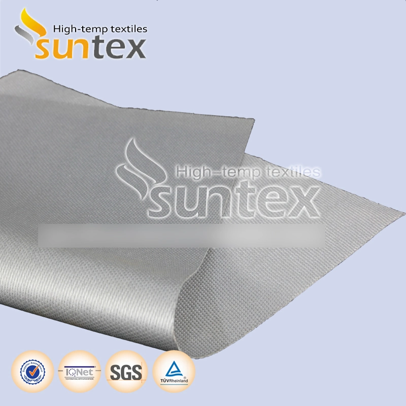 Great Chemical Resistant Single Side Silicone Coated Fiberglass Fabric for Fireproof Removable Insulation Jacket and Cover