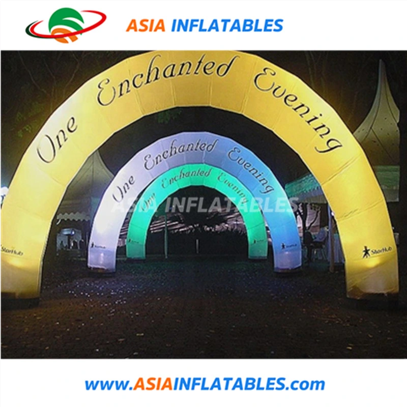 Color Changing Round Decorative Proposal Archway Inflatable Wedding Arch