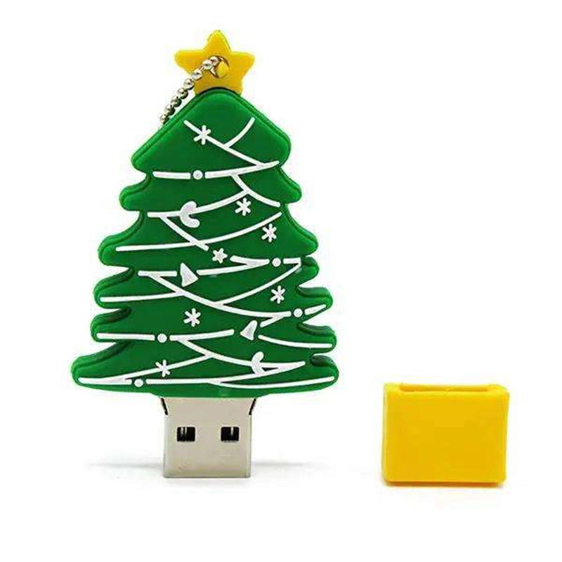 Árvore de Natal de presentes promocionais Jesus Christ PVC USB Flash Drive