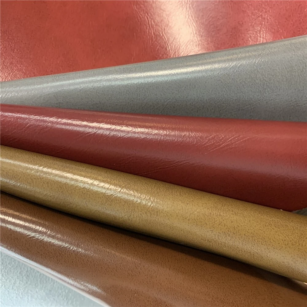 Oil Surface Embossed PVC Leather Fabric for Bags Sofa Chair Furniture