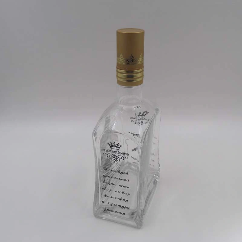 Vodka Glass Bottle, Whiskey Glass Vessel Made in China