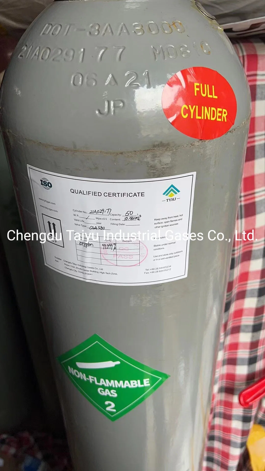 Factory High quality/High cost performance  Control Krypton High Purity Krypton Gas 99.9999% Purity Kr