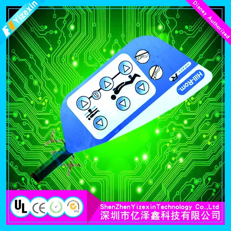 Custom Service Pet Membrane Switch Keyboard for Medical Equipment