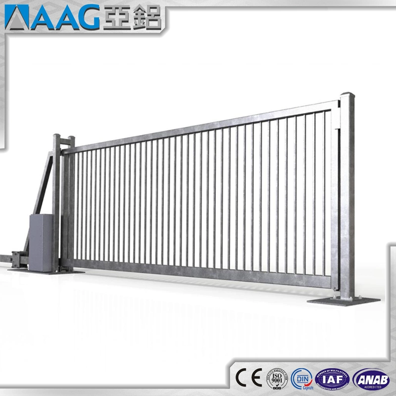 Metal Automatic Sliding Slat Fence Gates