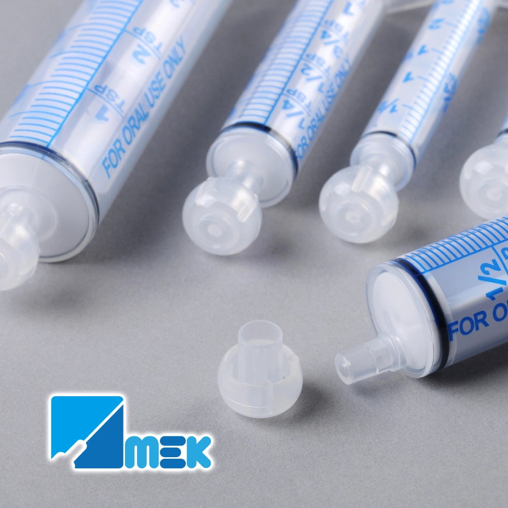 Disposable Oral Syringe for Feeding or Medicine Use Double Ring