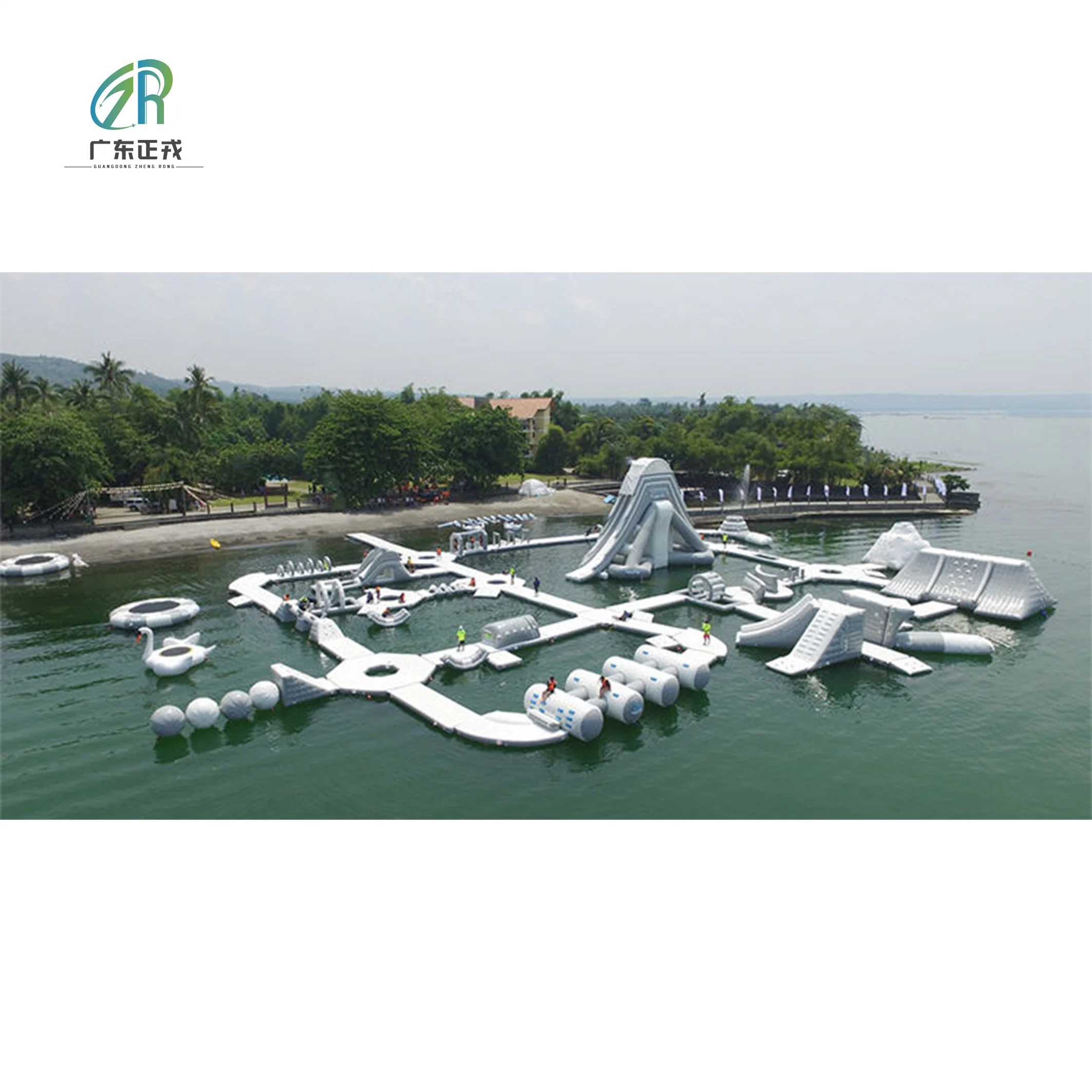 Inflatable Water Park for Kids Inflatable Floating Water Park Obstacle Course Amusement Park for Adult