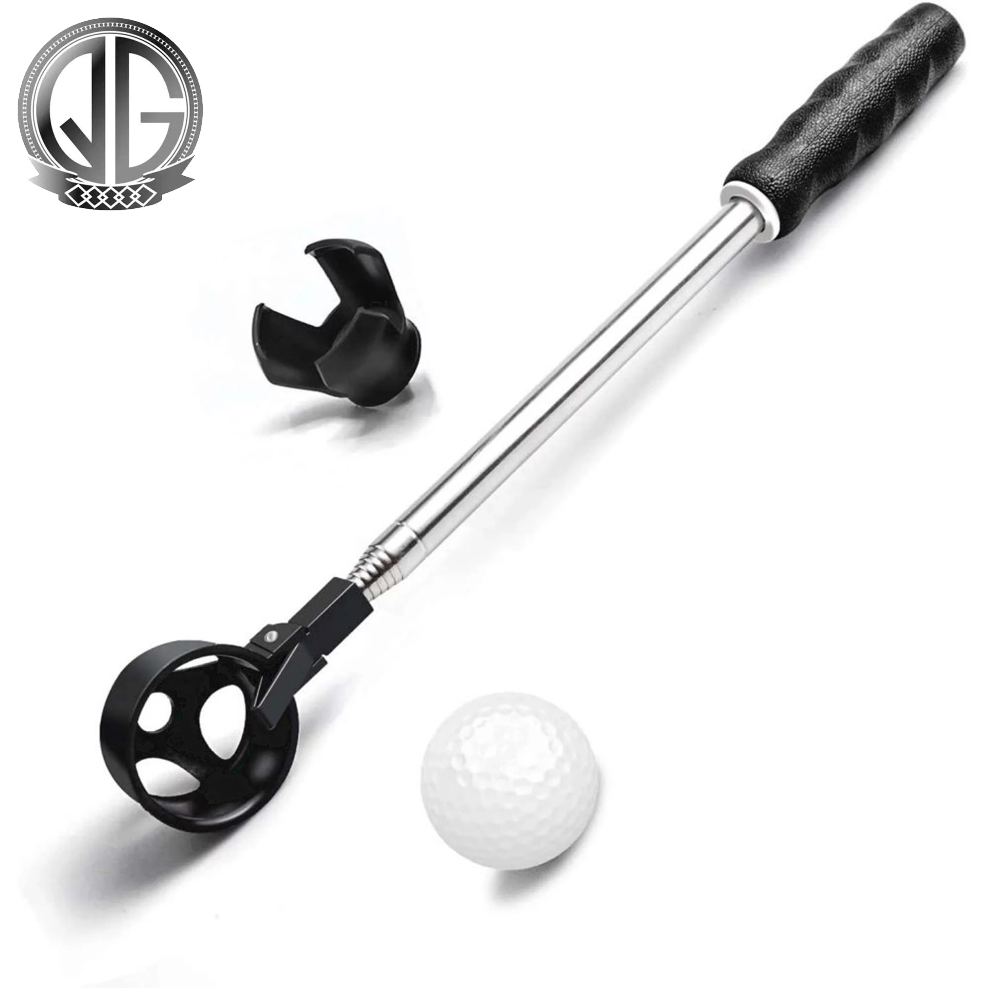 Hot Sales Portable Retractable Golf Scooping Device Stainless Steel Picking Pick up Tools