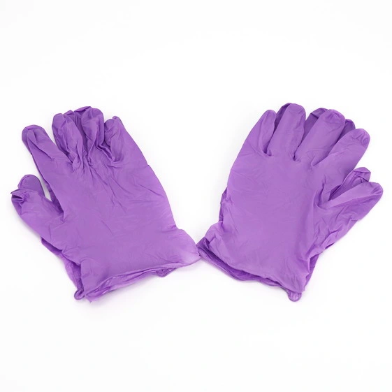 Examen de sécurité en latex de vinyle jetable en poudre transparente Gants de protection