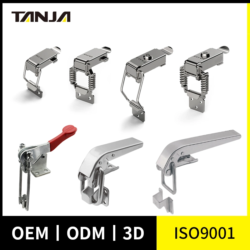 Vertical Self Lock Damping Toggle Latch Locking Clasp Mechanical Equipment Lock for Case Cover Draw Latch