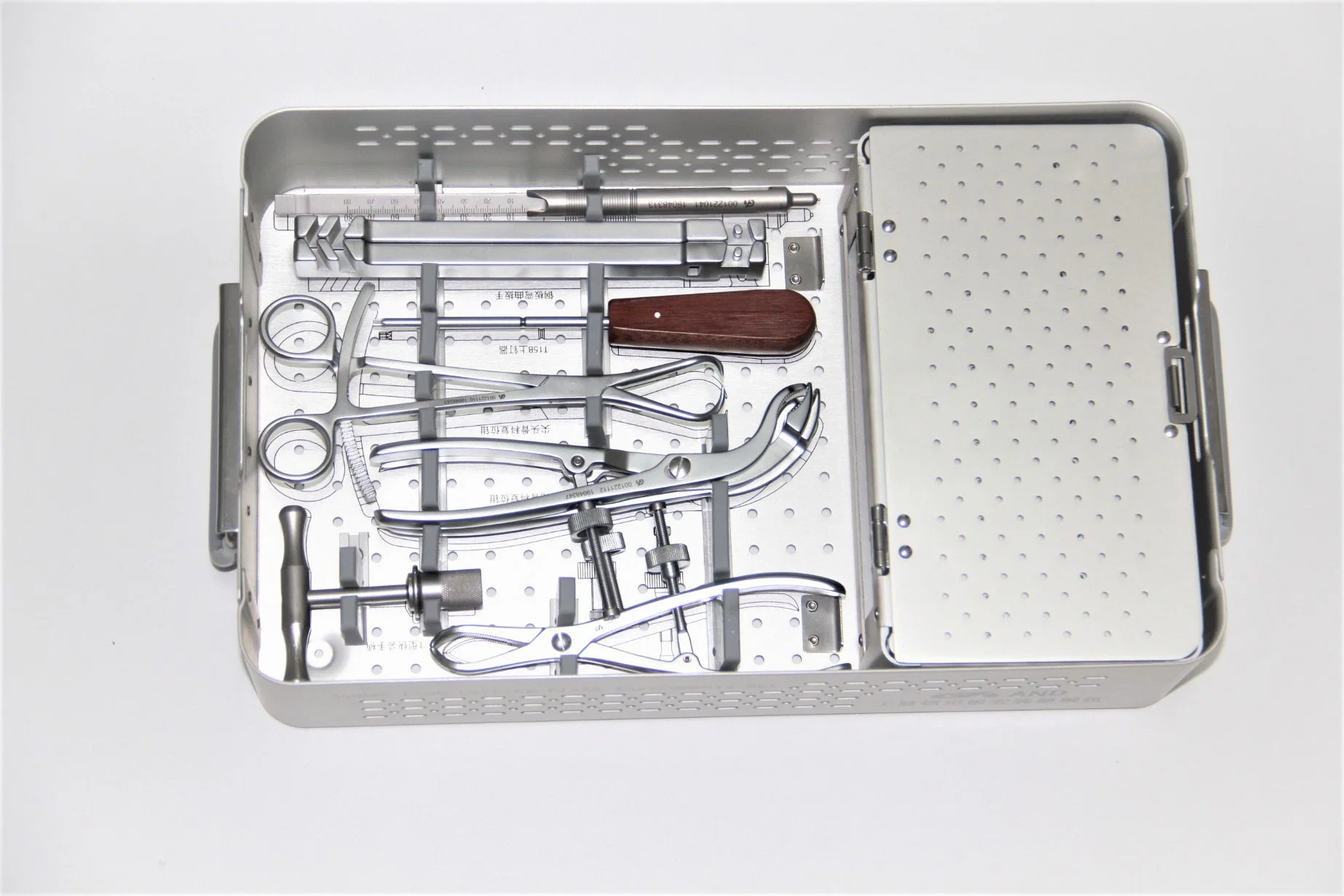 Medical Device Large and Small Fragment Locking Plate Instrument Kit