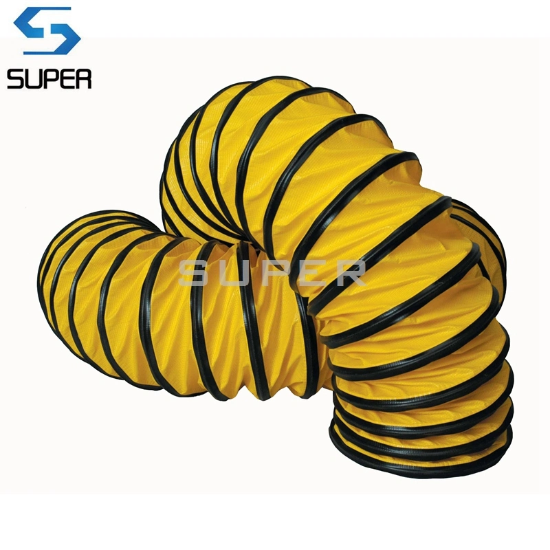 14" X 5m Yellow Color Fire Proof Flexible Ventilation Air Duct