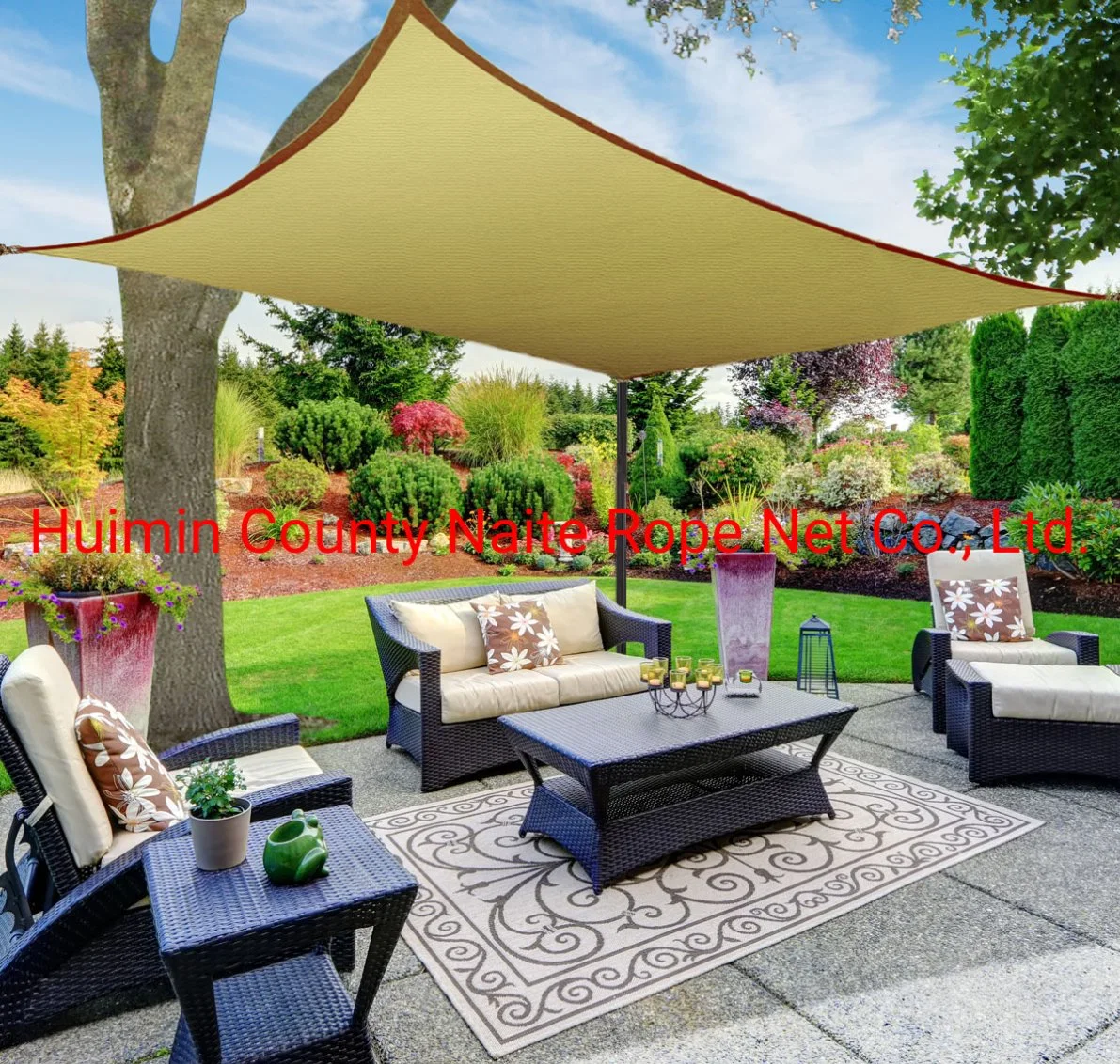 Waterproof Sun Shade Sail Awning Fabric Cloth Screen UV Block Heavy Duty Commercial Grade for Outdoor Patio Privacy Restaurant - (We Make Custom Size)