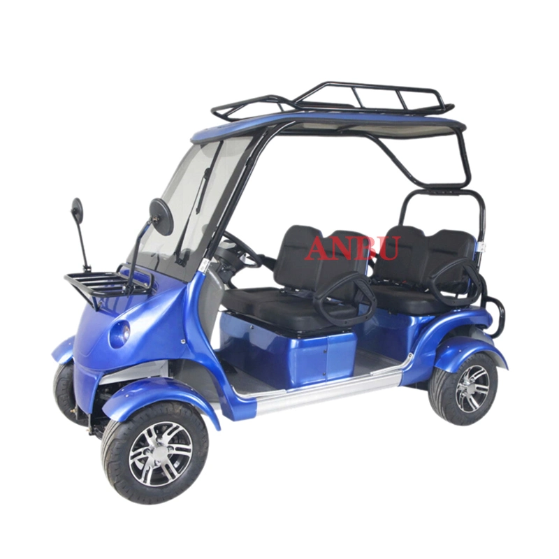 Voiture de golf électrique à quatre roues et quatre places, voiture de tourisme, moteur de 2500W