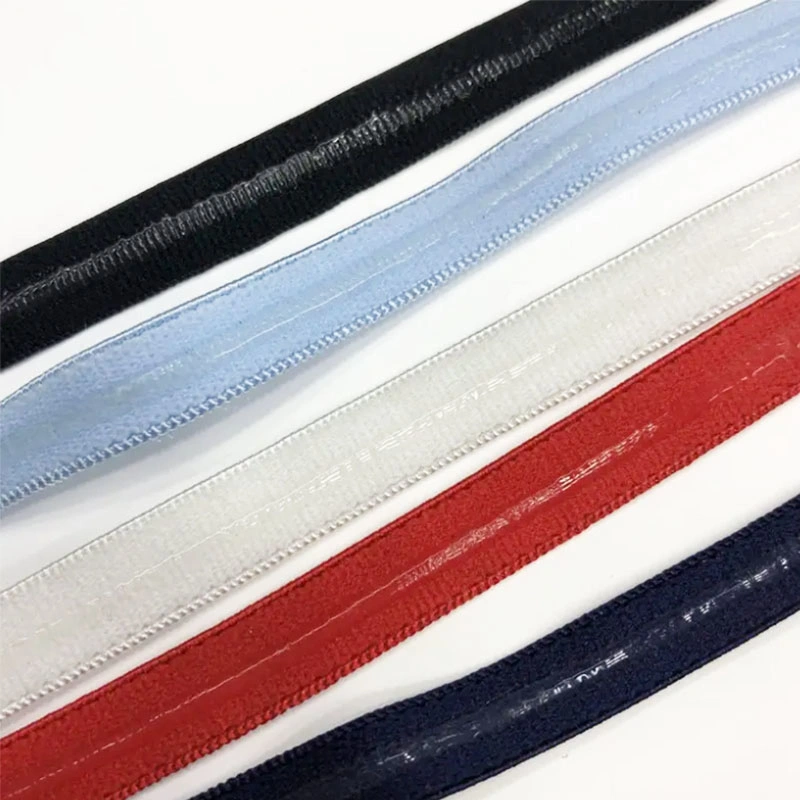 Wholesale/Supplier High quality/High cost performance  Elastic Band Custom Printed Logo Gripper Webbing Strap 10mm 20mm Elastic Webbing for Garments