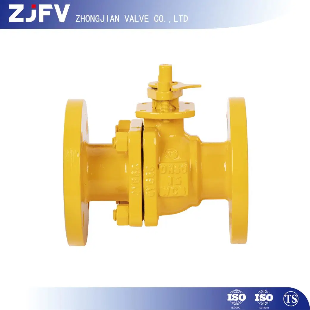 API 6D 2PC Carbon Steel Floating Steel Anti Static Gas Ball Valve