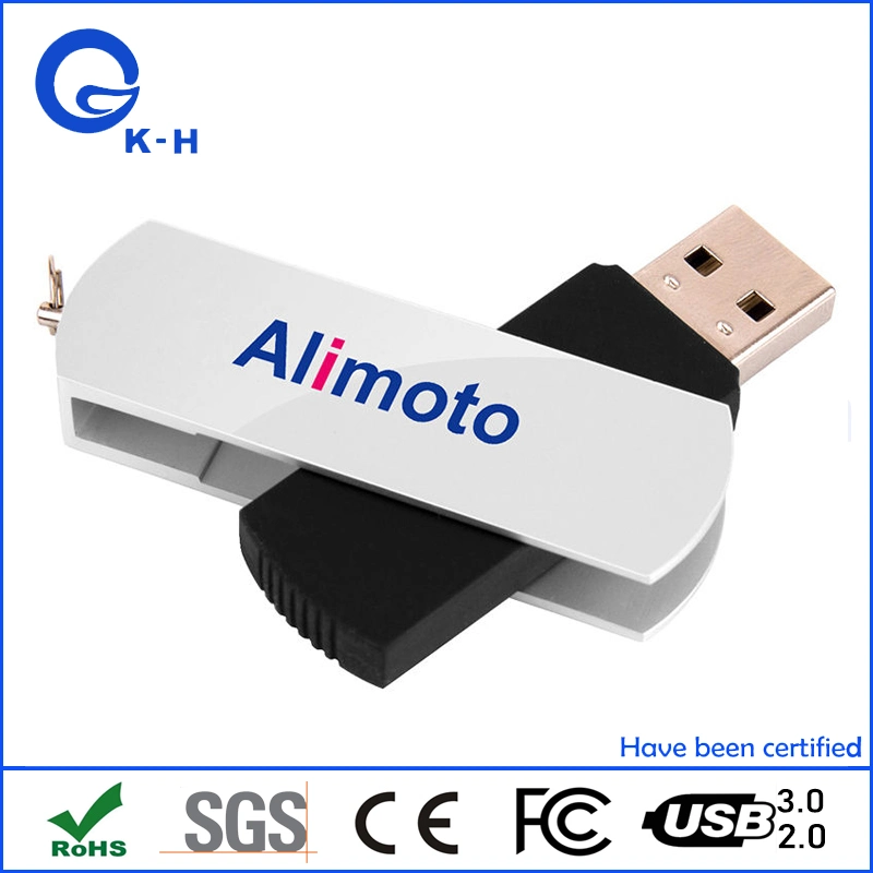 Custom Logo Swivel Memory 128GB 3.0 USB Flash Key