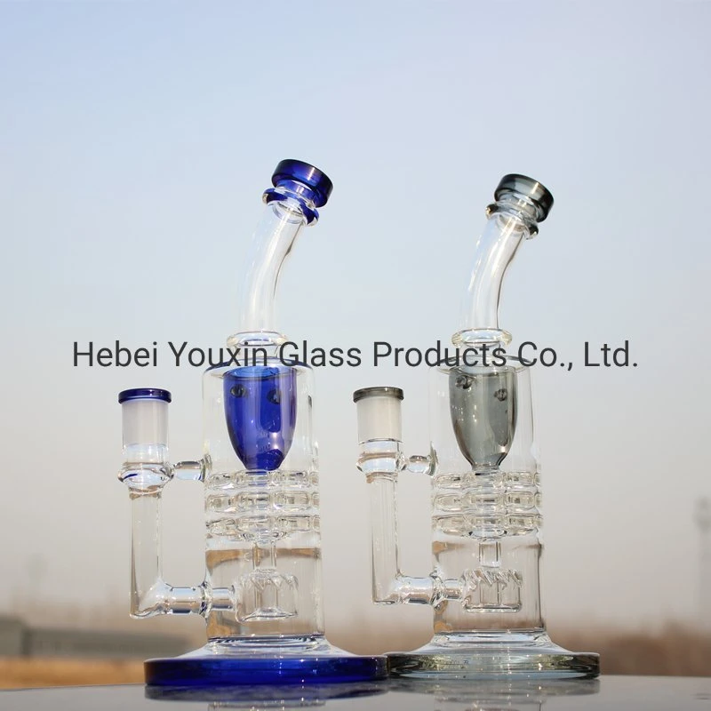 Triple Percolater Recycler Water Pipe Glass DAB Oil