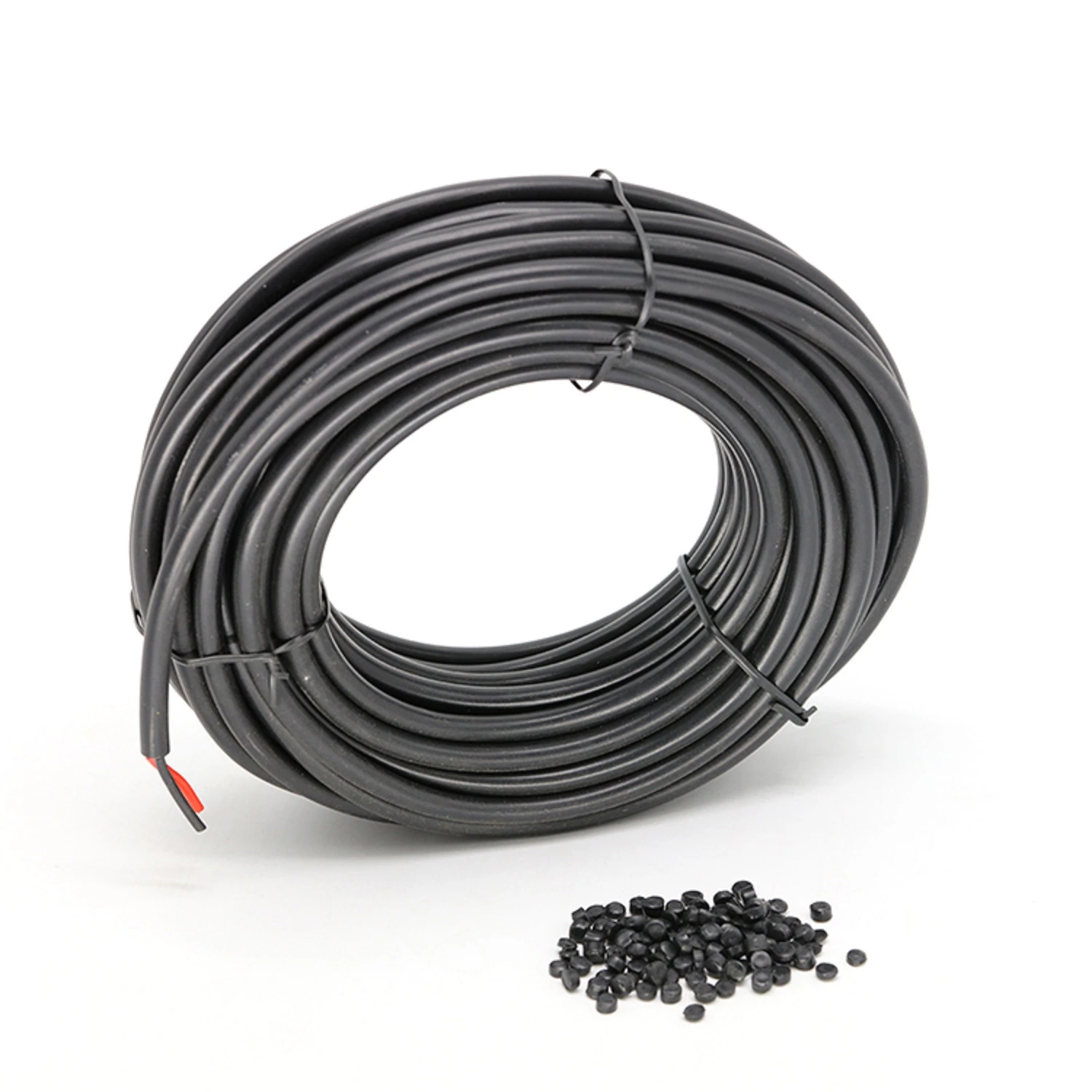 Reciclado de alta calidad compuesto de PVC negro de plástico granulado para cables y alambres