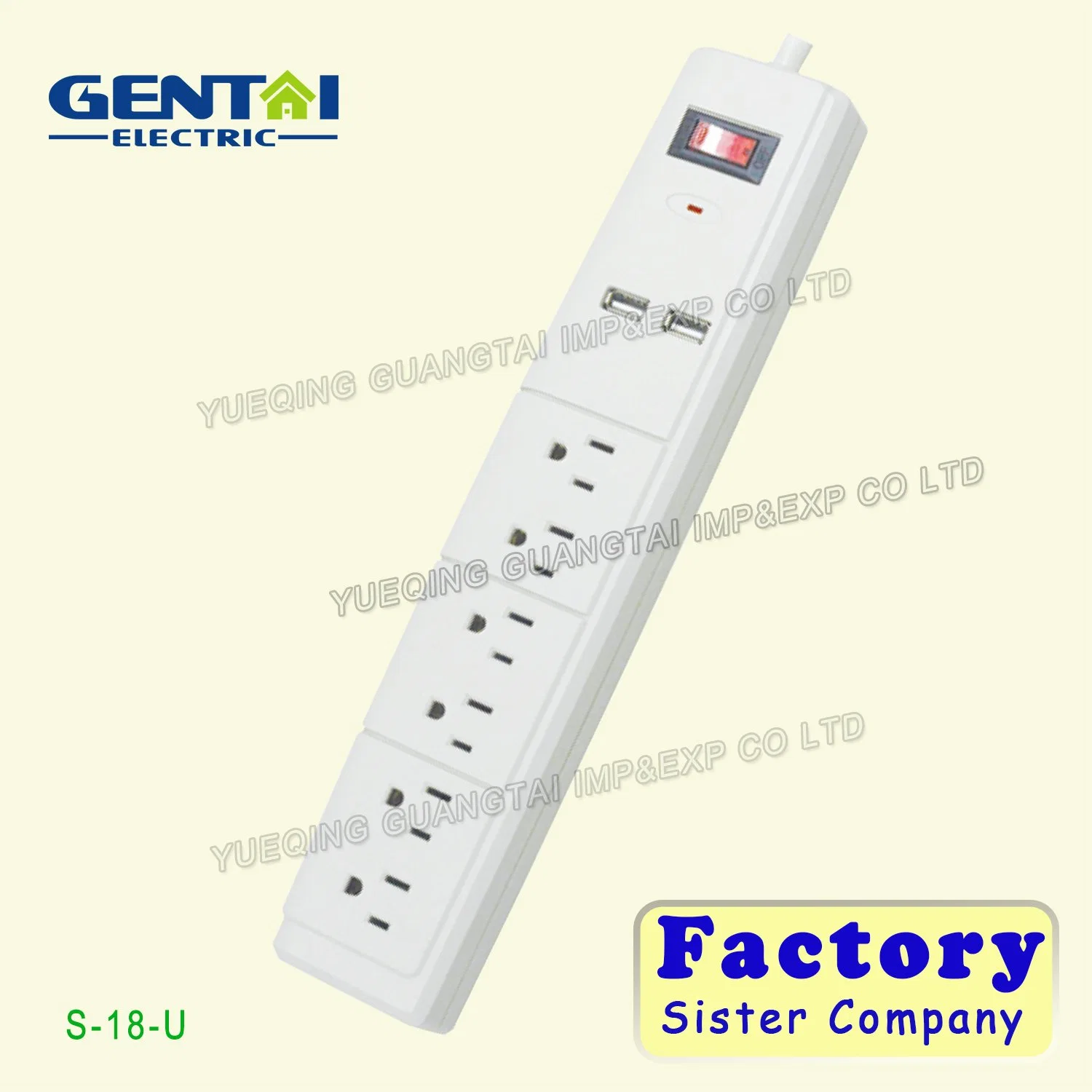 American Standard Surge Metal Power Strips (S-01-6)