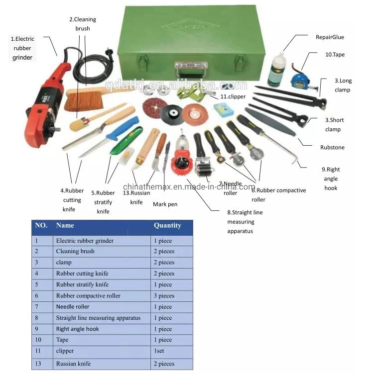 O tapete de transporte a Emenda de Caixa de ferramentas para Vulcanizer e Splicer