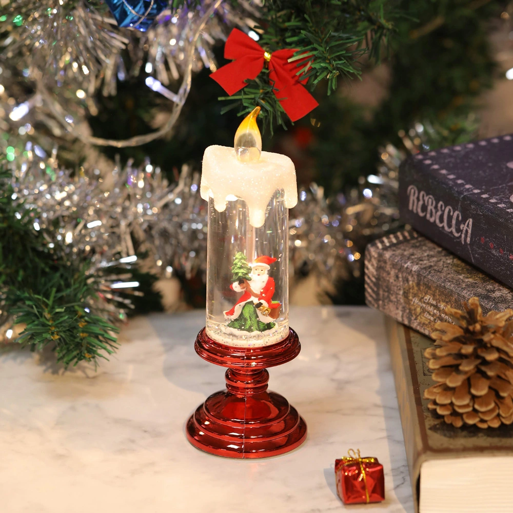 Christmas LED Candles Home Garden Decoration Plastic Tabletop Christmas Decorative Lighting