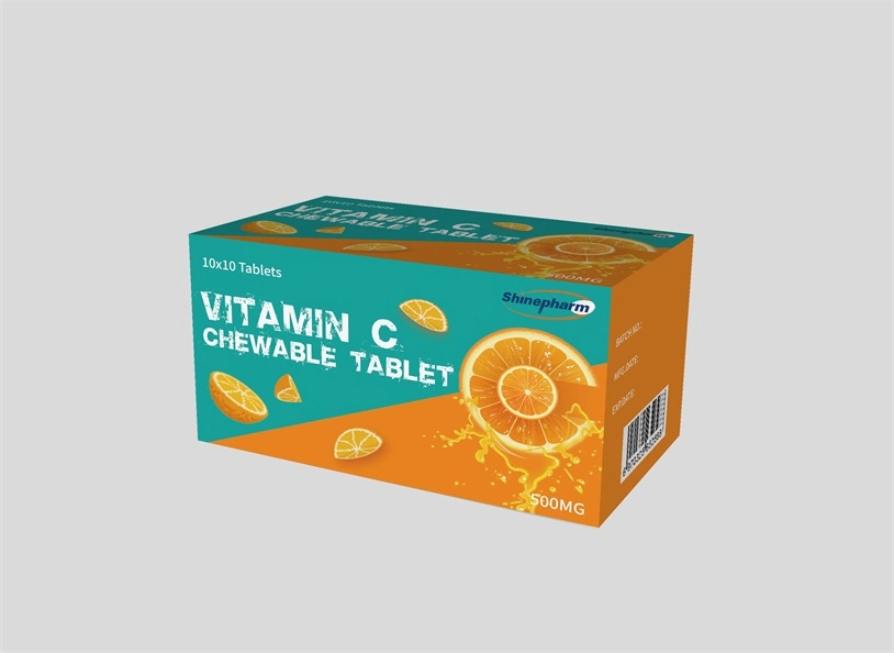 Vitamin C Chewable Tablets, 100mg, Multivitamin Nutritional Supplement