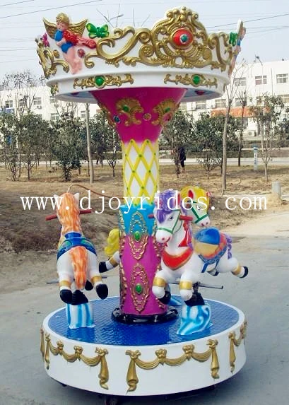 Kids Merry Go Round for Sale, Merry Go Round Carousel Ride, Amusement Park Carousel Manufacturer/ 3 Seats Carousel for Outdoor Park