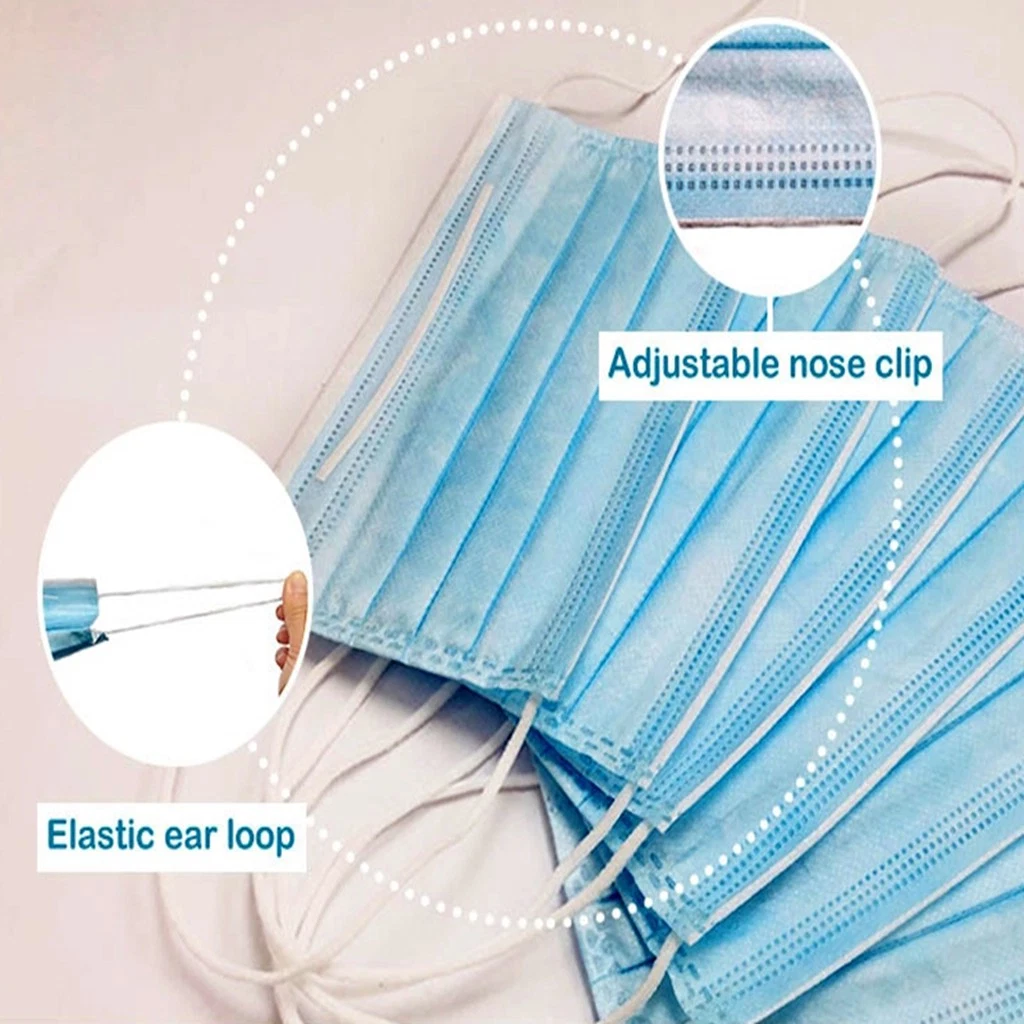 Hot Sale Adult Respirator 3 Layer Disposable Facemask with Earloop