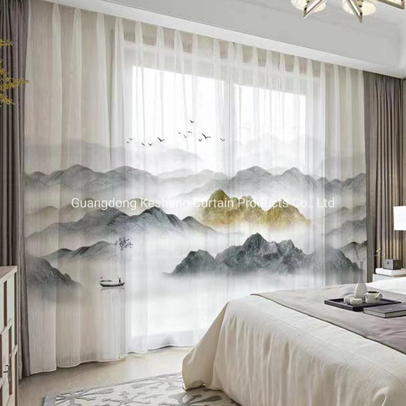 Wholesale/Supplier Popular Hot Sale Professional Factory Supply Natural Linen Top Grade New Designs Vertical Blind Foil Printed Curtain Fabric Home Decoration