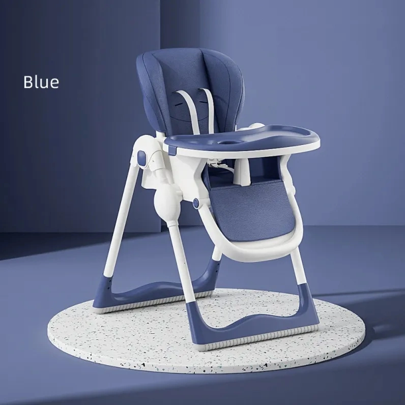 Printed Blue Best-Sell Worthy Household Foldable Light Baby Dining Chair Can Sit Lie Multi-Functional Picnic Table Safe Material