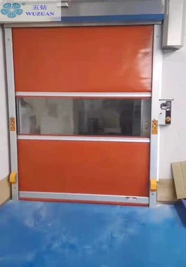 Dustproof Industrial Automatic PVC Fabric Roll up High Speed Workshop Door