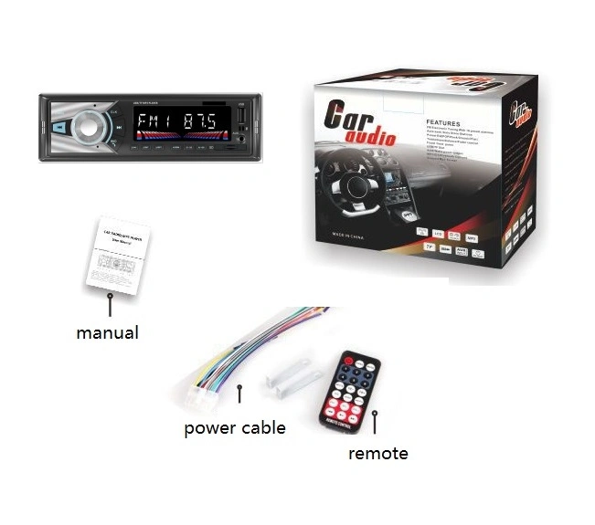 Lecteur MP3 voiture Super LCD Audio voiture avec USB Bluetooth 7388IC FM