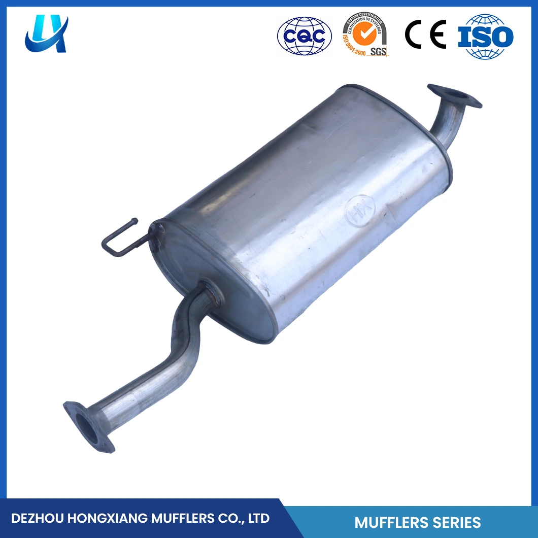 Ponteira Hongxiang e módulo ponteira universal China mais silencioso Fabrico de silenciador OEM Custom Steel material da carroçaria silenciador de 25 mm