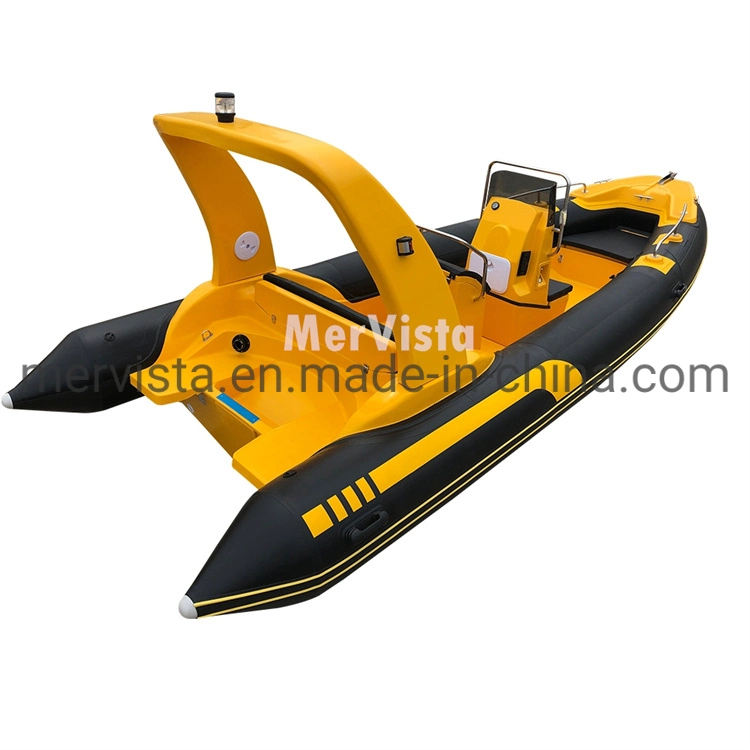 6 Meter Fiberglass Outboard Motor Boat with Trailer for Sale