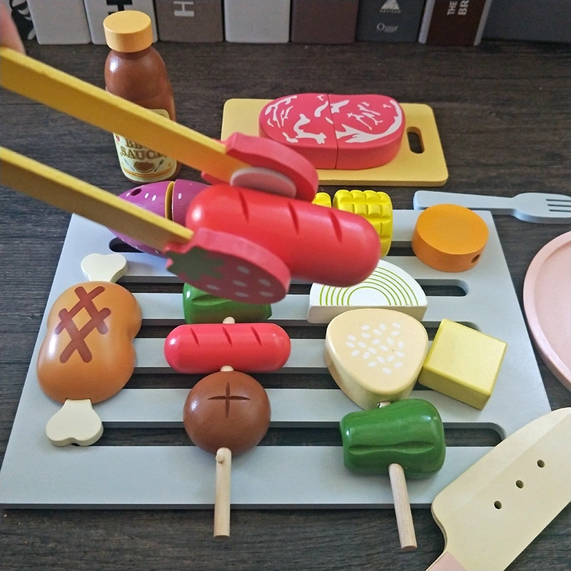 Küche Grill Kochen Spielzeug Herd Top Rack-Set