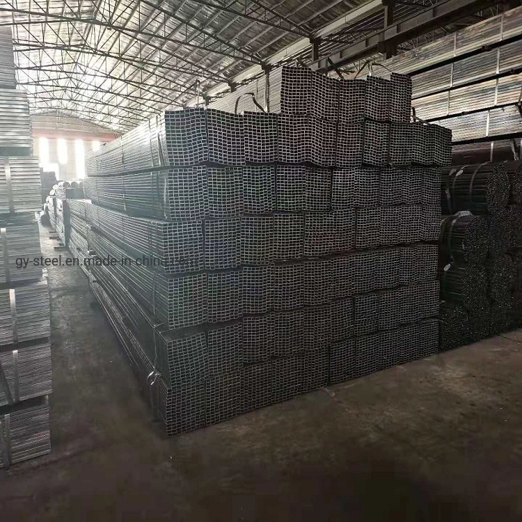 ASTM A500 Black Carbon Steel Pipe Welded Pipe Square and Rectangular Steel Tube for Construction