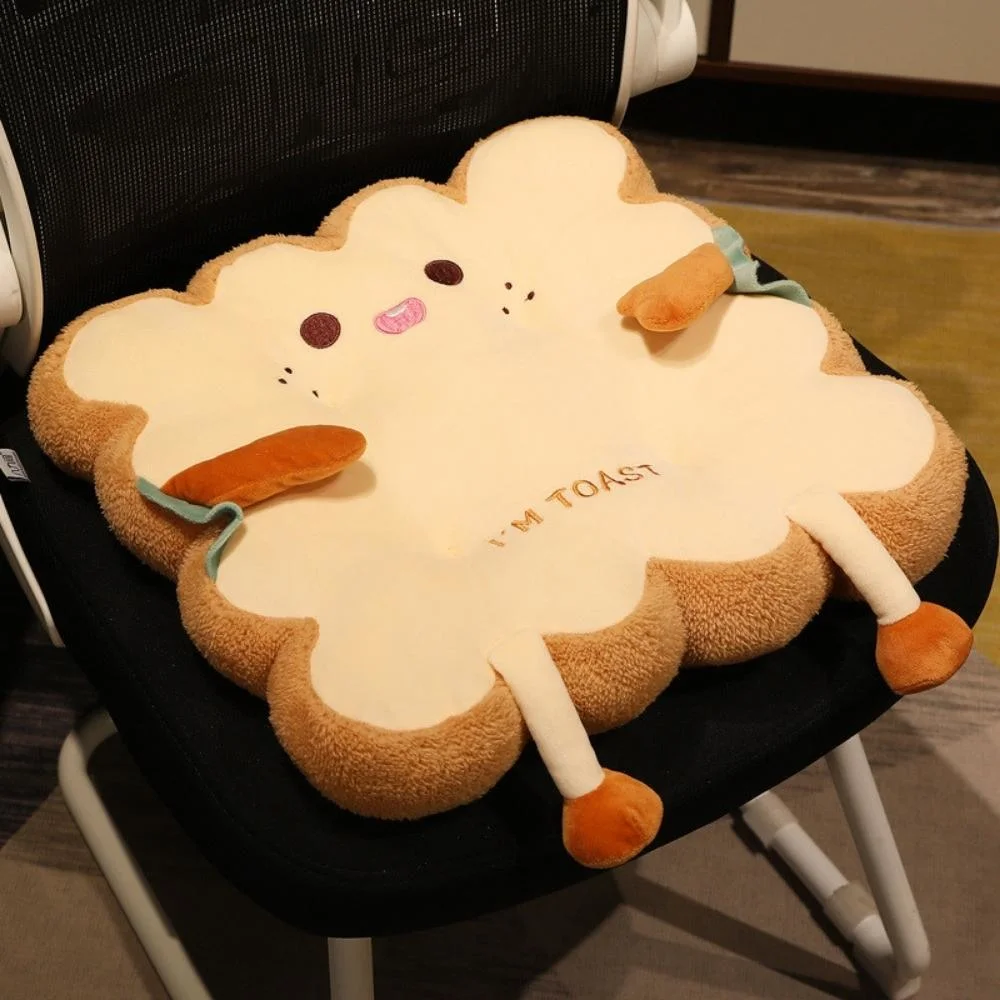 Soft Stuffed Pillow Cushion Chair Simulation Toast Bread Shape Seat Decoration Wbb20662