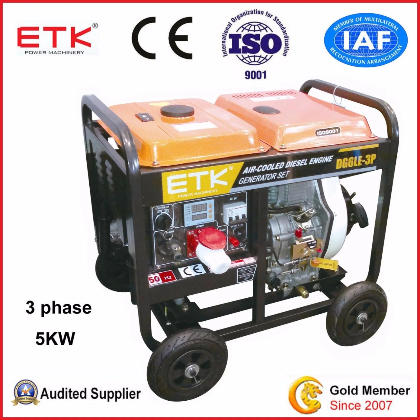 5kw Generator with Industrial Diesel Delivers Reliable Power