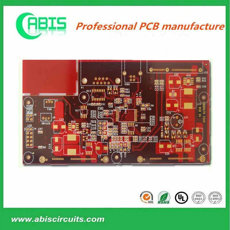 PCB rojo 94V0 electrónico PCBA Esquema PCB Diseño PCB circuito Diseño