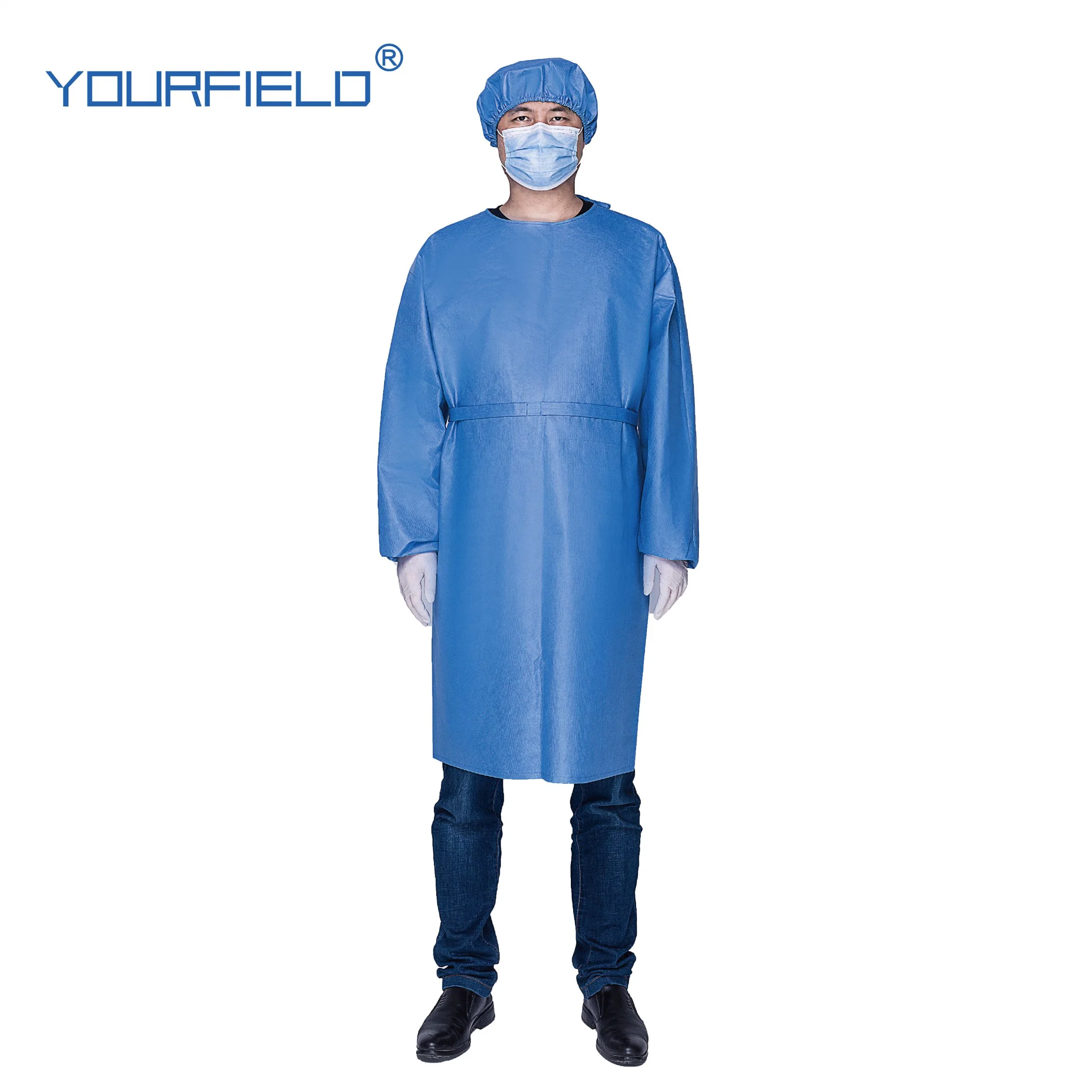 Level 2 Nonwoven Disposable Isolation Gown with Cuff