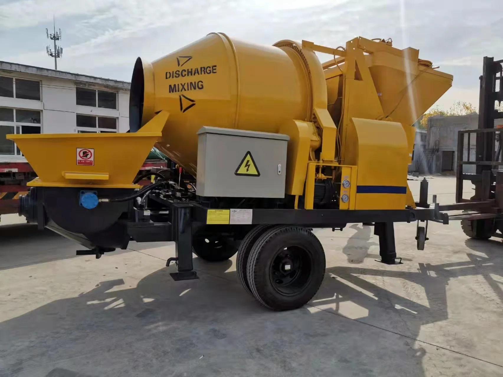 Popular Grout Pump Injection Mini Used Concrete Mixer with Pump Concrete Pump Truck