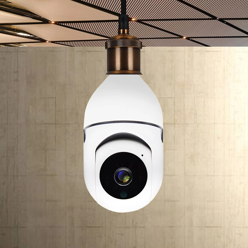 Tuya Smart 2MP WiFi a Lâmpada E27 Câmara IP PTZ de visão nocturna de vigilância de vídeo CCTV de câmera de segurança funcionam com Tuya vida inteligente