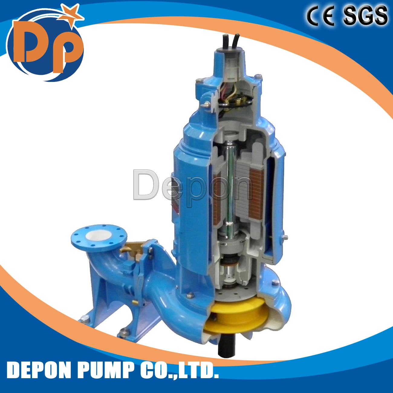 Cast Iron Dredging High Pressure Dirty Water Material Submersible Water Pump