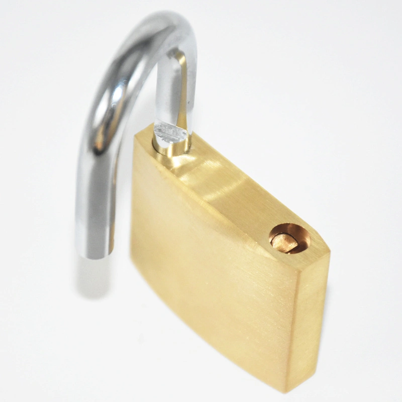 Top Security Pad Lock Industrial Custom Logo Steel Shackle Brass Padlock Keyed Alike Small Mini Copper Brass Padlock