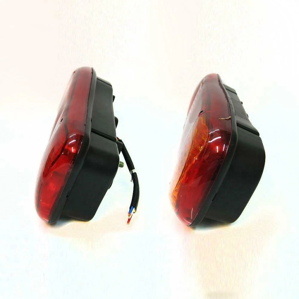 LED Rear Tail Lights Pair 12V Lamp 5 Function Trailer Caravan Truck Lorry 46 LED