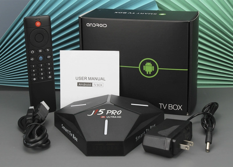 Nouveau 4Go 64GB Android 9.0 Smart TV Box J15 PRO RK3328 2 Go de RAM 16 GO ROM 2.4/5g WiFi à distance de la voix HD 1080P IPTV Set Top Box de la Chine la vente en gros en usine