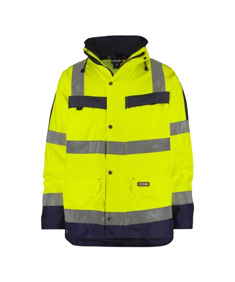 Winter Outdoor Lightweight Waterproof Windproof Fashion Design Breathable Hooded 300d Oxford Men/Women Padded Hi Vis Reflective Safety Jacket