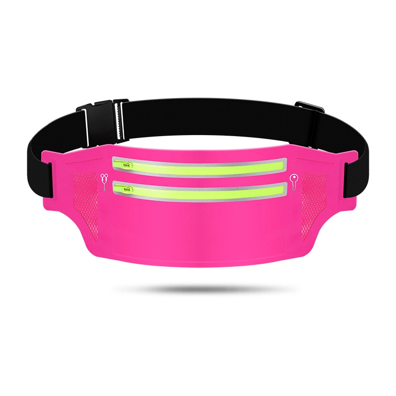 Promotional Gift Sports Mobile Phone Waist Bag, Two Zipper Fitness Fanny Pack